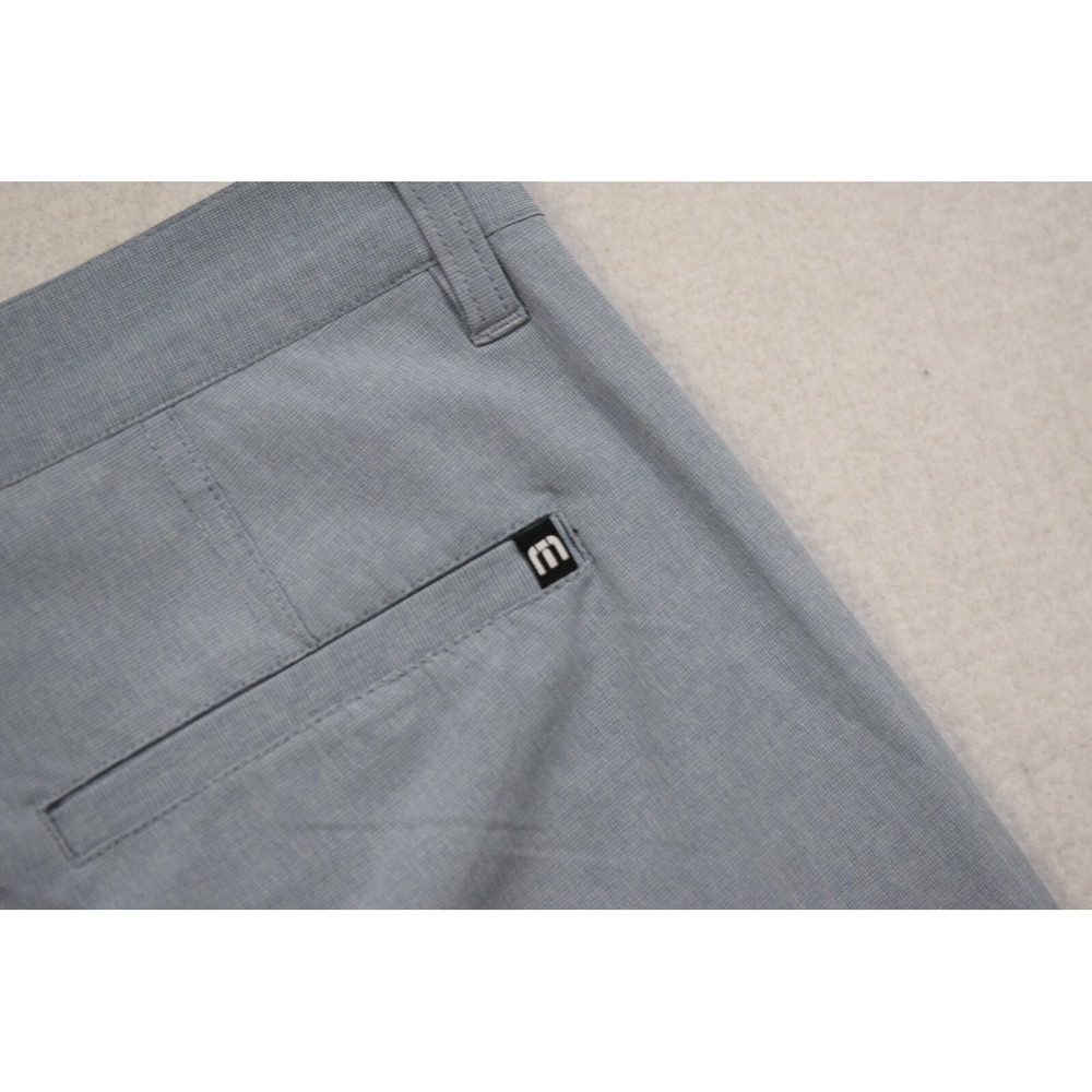 Travis Mathew Golf Shorts Blue Performance Wicking Flat Stretch Mens‎ 34 x 10"
